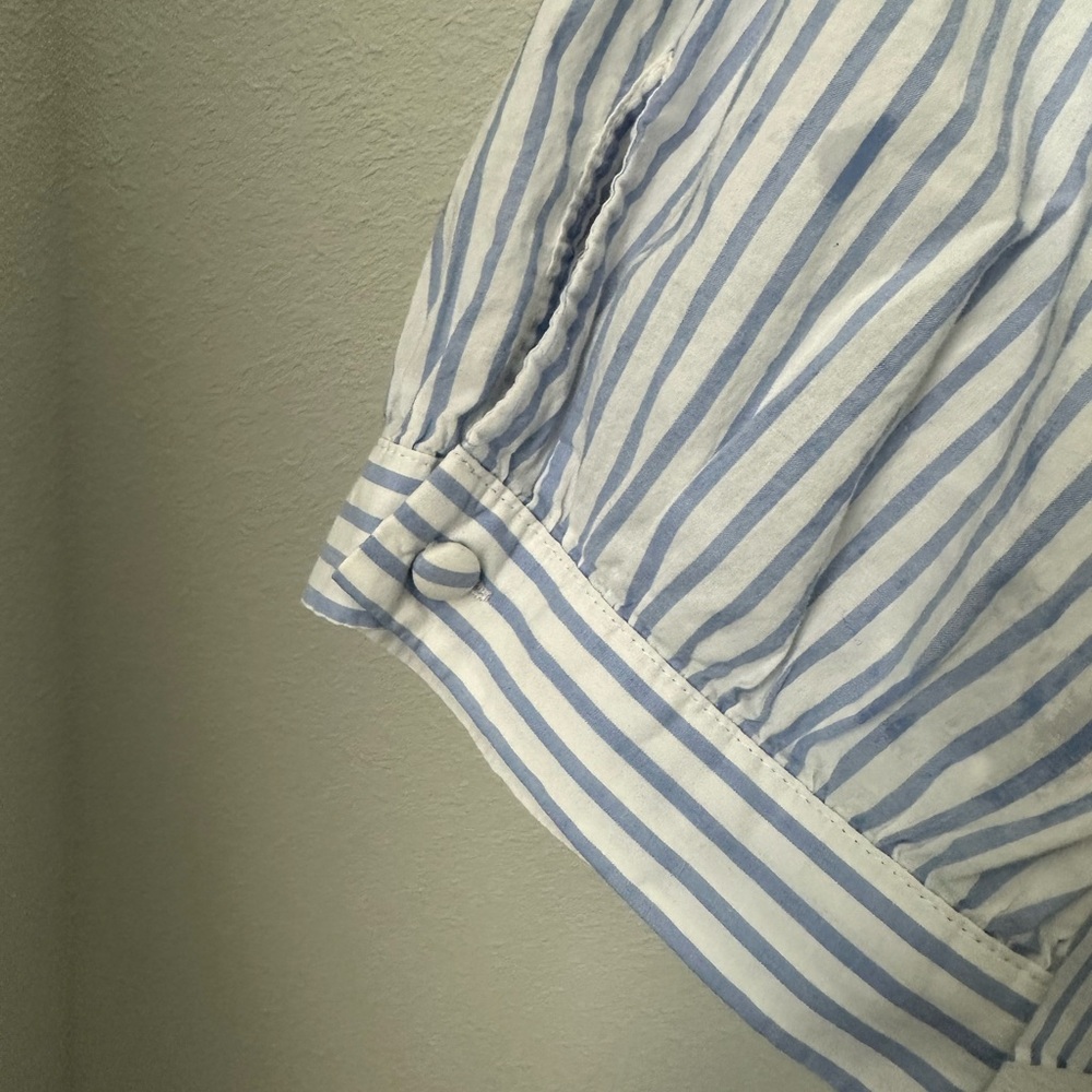 Express Striped Blouse with Ruffles - Picture 3 of 5